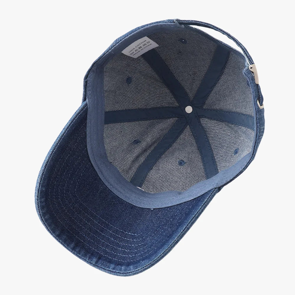 2025 nouveau Vintage Denim visières chapeau mode jean Casquette de Baseball unisexe lettre broderie Hip Hop casquettes de relance Cool Casquette