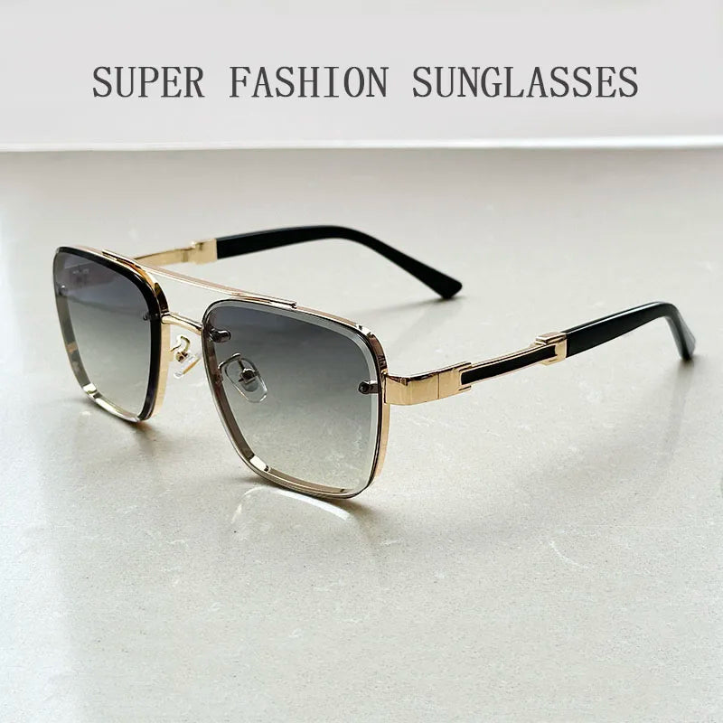 Lunettes de soleil carrées pour hommes et femmes — vintage, mode, rétro, 2025 (v3)