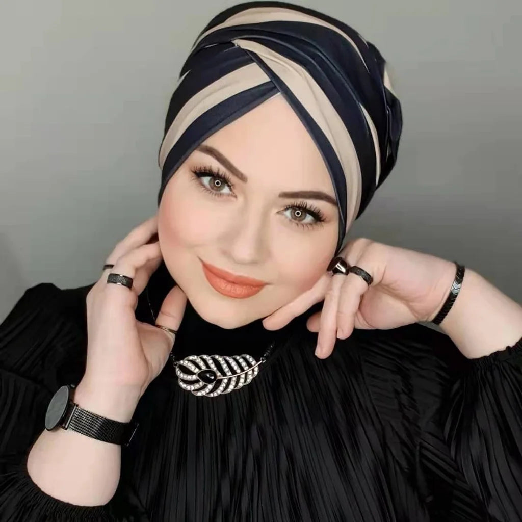 Musulman modeste Hijab casquette sous-capuchon Abaya Hijabs pour femme islamique Abayas Jersey enveloppe instantanée femmes froissé arabe Modal soie casquettes