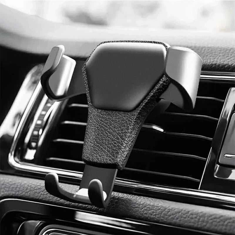 Nuevo soporte de teléfono de coche por gravedad, Clip de ventilación, soporte de teléfono móvil, soporte GPS para Smartphone, teléfono móvil iPhone