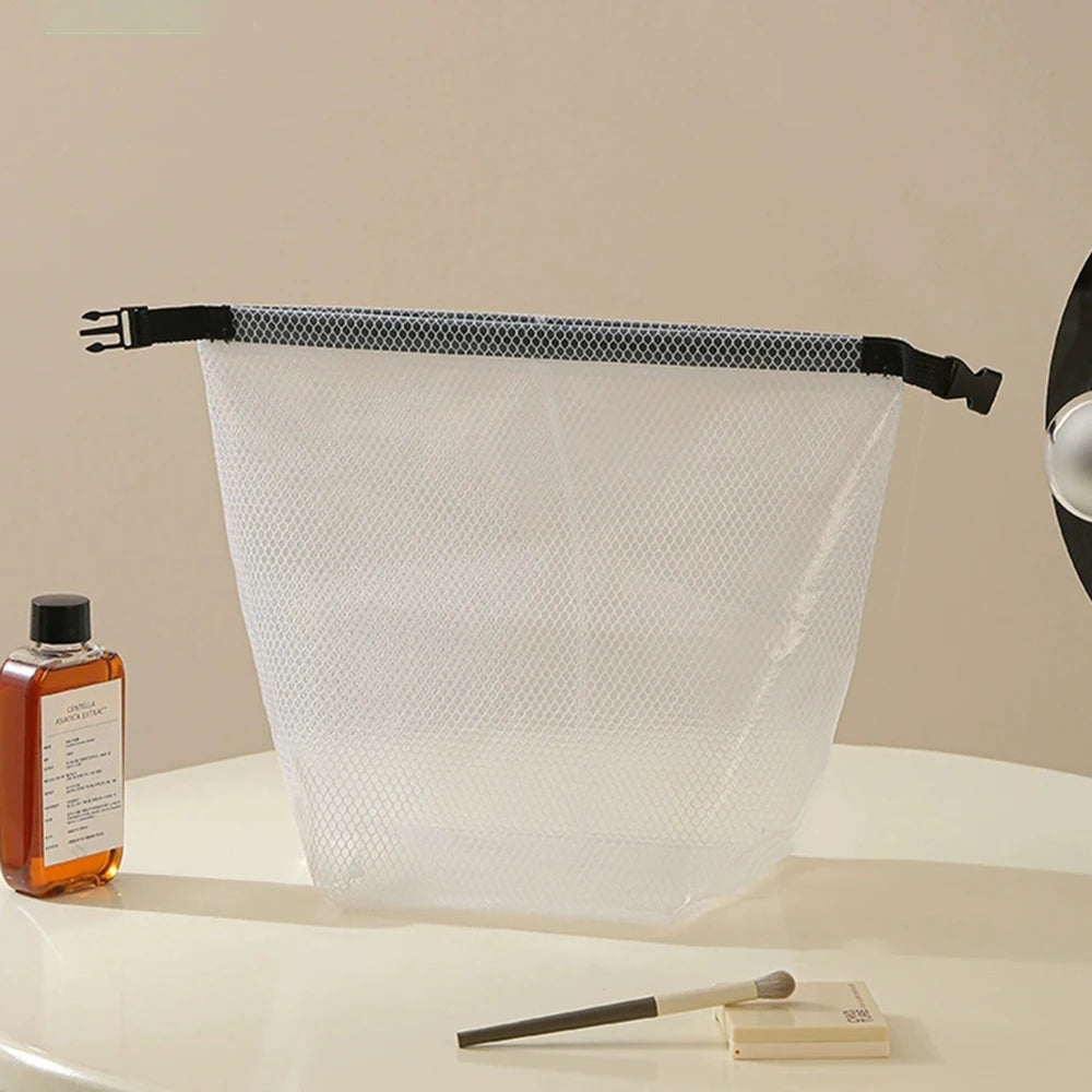Bolsa de maquillaje de viaje de 1/2 piezas: de gran capacidad, impermeable, portátil, adecuada para natación y transporte al aire libre.