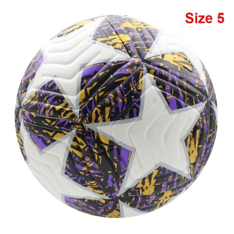 Ballon de Football Taille Officielle 4/5 PU — Sans Couture Match Extérieur