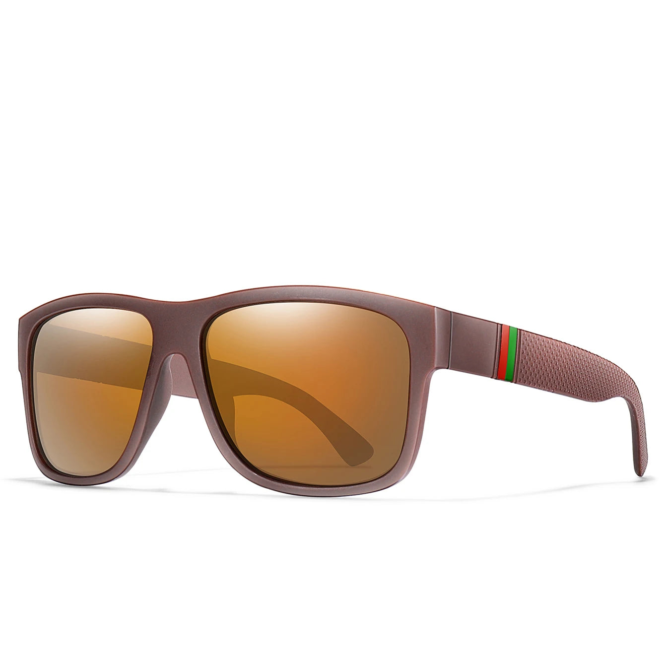 Lunettes de soleil polarisées carrées pour hommes, marque classique, pour la pêche, la conduite en plein air, le cyclisme, la course, Vintage, grand cadre, UV400
