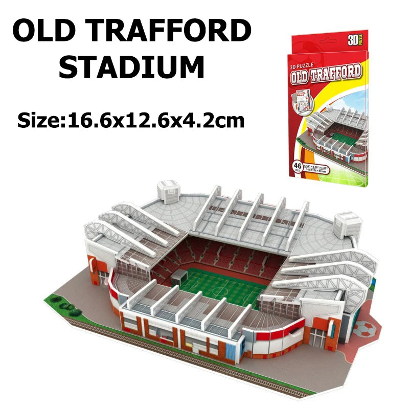 Terrain de Football Miniature en 3D, Puzzle à Faire Soi-Même, Modèles de Stades de renommée Mondiale, Jeu Périphérique, Jouets, Cadeaux d'Anniversaire, DDJ