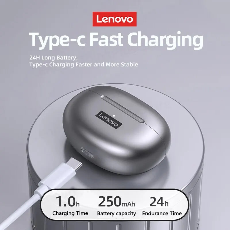 Auriculares inalámbricos Bluetooth Lenovo LP5 estéreo HiFi música deportivos impermeables TWS con micrófono nuevos