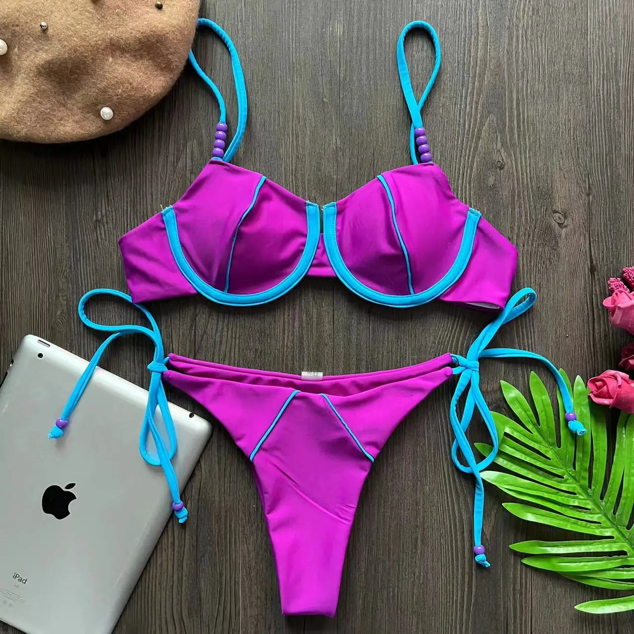 RUOTONGSEPT nouveau Sexy Push up Bikini ensemble maillot de bain femmes taille basse maillots de bain pour femme deux pièces maillots de bain 2023 maillot de bain