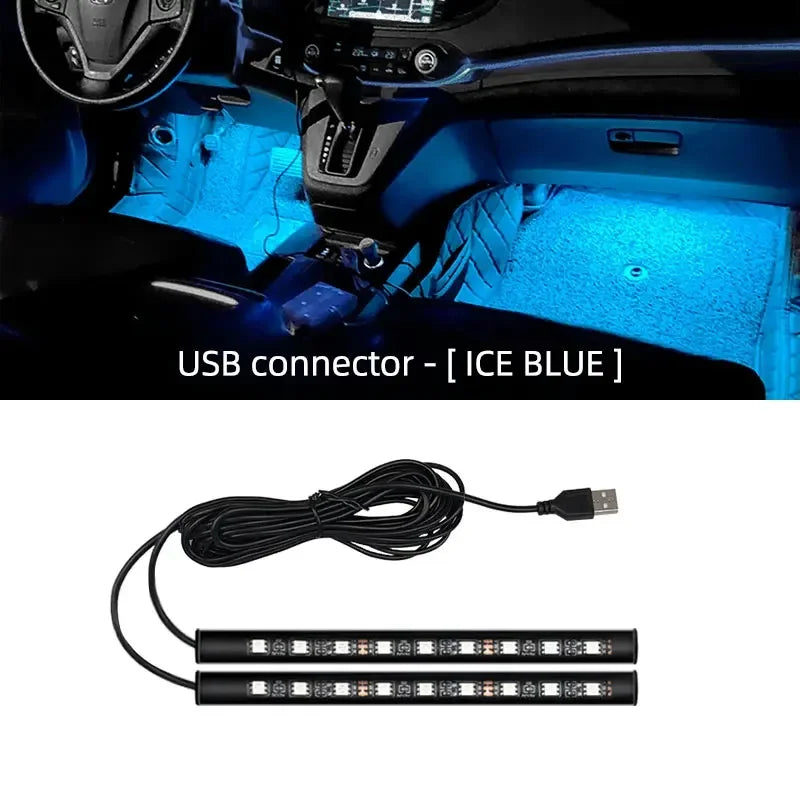 Car Interior LED Strip Light, 5V USB Backlight Kit, Decorative Car Ambient Neon Lamp, Vehicle Accessories, New