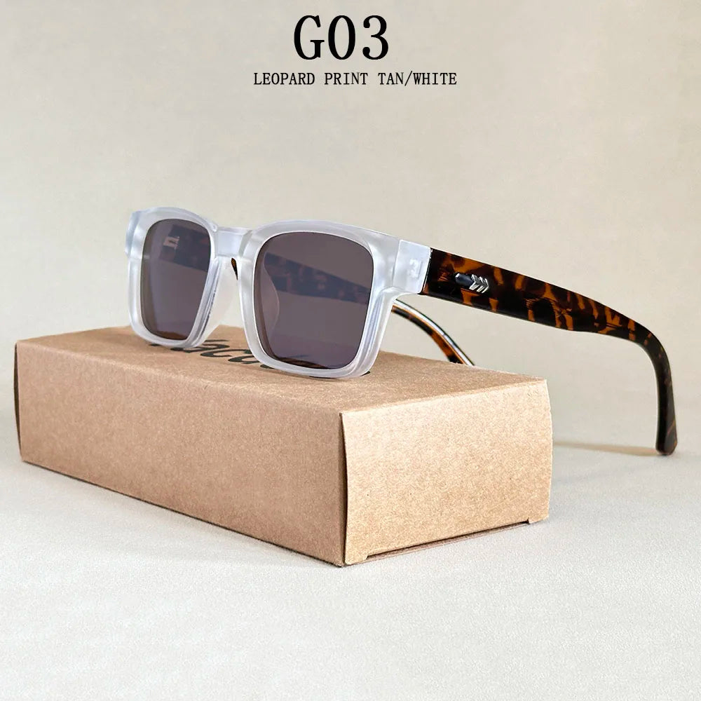 Lunettes de soleil carrées rétro pour hommes — vintage, femmes, à la mode, livraison directe
