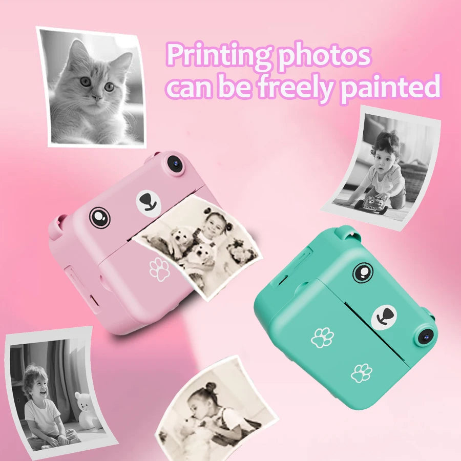L'appareil photo pour enfants multifonctionnel est un cadeau d'Halloween incontournable. La caméra peut imprimer instantanément et est une petite caméra portable