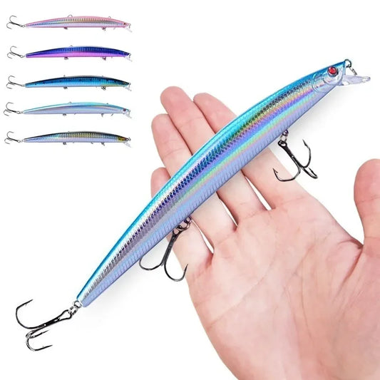 16 couleurs 18 cm 24g leurre de pêche méné Laser manivelle appât artificiel dur en plastique grand faux poisson leurres appât de pêche en mer