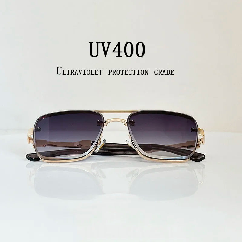 Lunettes de soleil pour hommes vintage carrées — femmes, rétro, mode