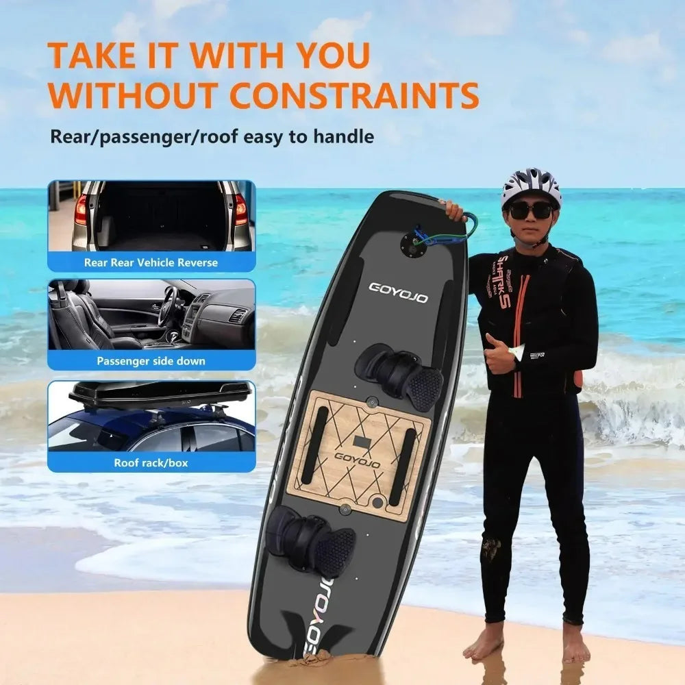 Planche de surf électrique à Jet d'eau en Fiber de carbone pour adulte avec planches à Jet électriques de surf à grande vitesse 10kw avec scooter d'eau intelligent à 3 queues