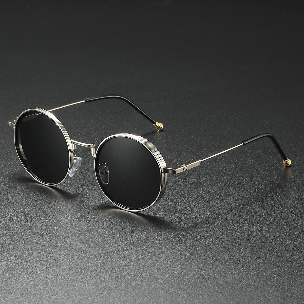 2025 New Round Sunglasses Men Women Vintage Designer Sunglasses UV400 Punk Eyewear Men's Sunglasses