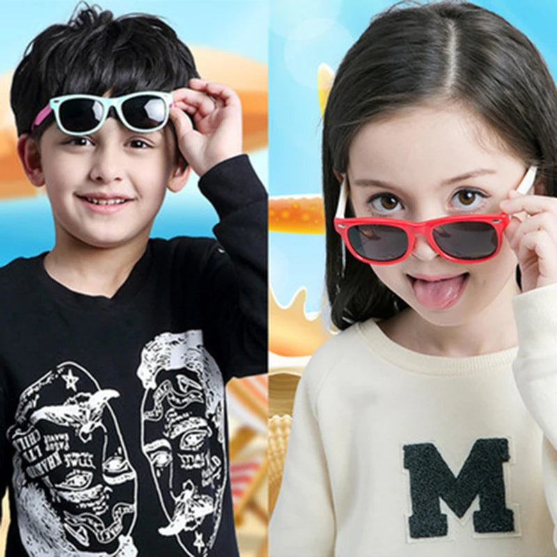 RUISIMO Kids Polarized Sunglasses TR90 Boys Girls Sunglasses Silicone Safety Glasses Children's Gift Baby UV400 Glasses