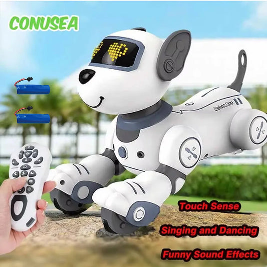 Intelligent Robot Funny Dog Electronic Robotic Remote Control Stunt Smart Robots for Kids Boys Children Creative Birthday Gift