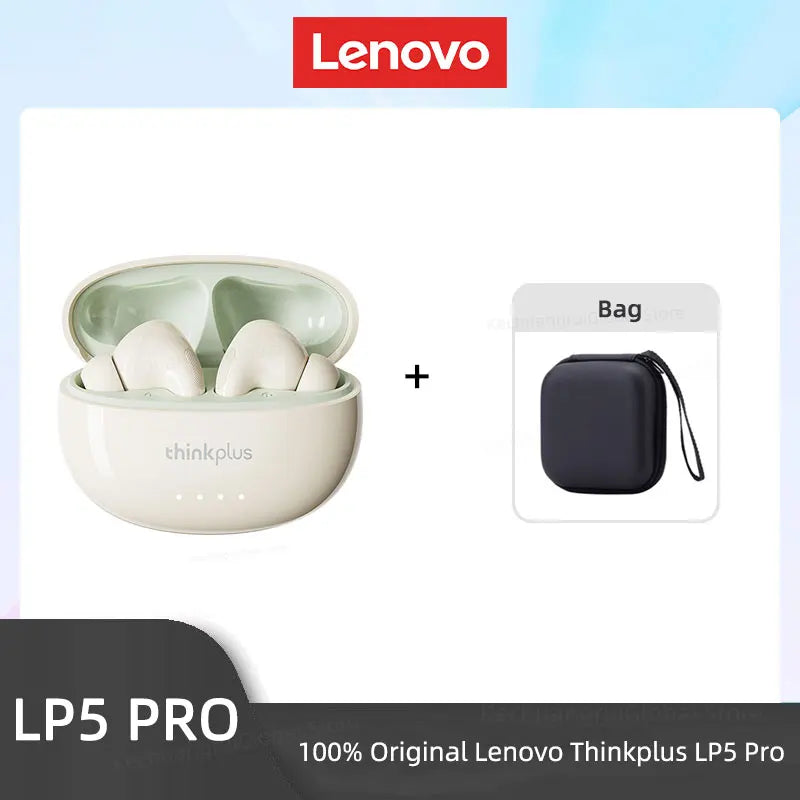 Lenovo-Auriculares inalámbricos LP5 PRO, Bluetooth 5.4, TWS, sonido HiFi, auriculares para juegos, cascos deportivos LP5Pro, batería de larga duración con micrófono 2025