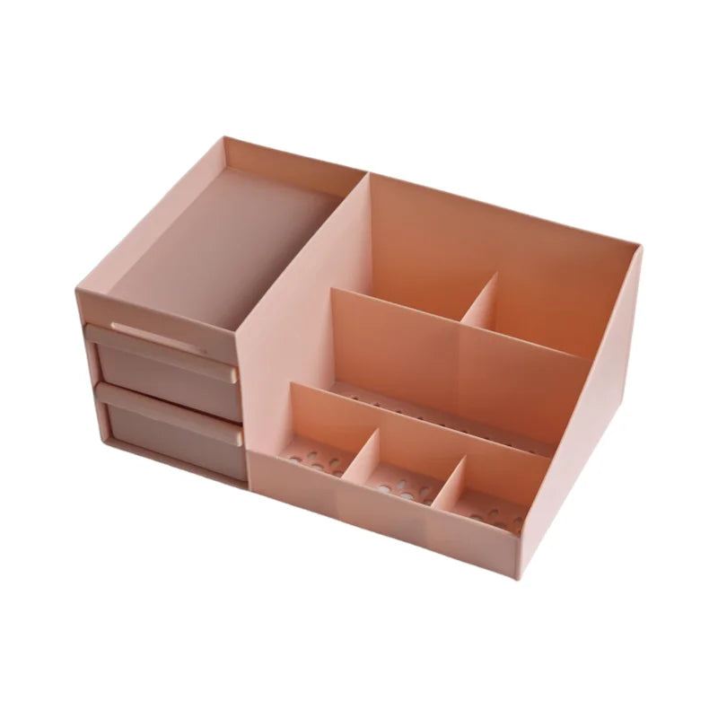 Boîte de rangement de cosmétiques de style tiroir de bureau, coiffeuse, étagère, boîte de rangement de fichiers