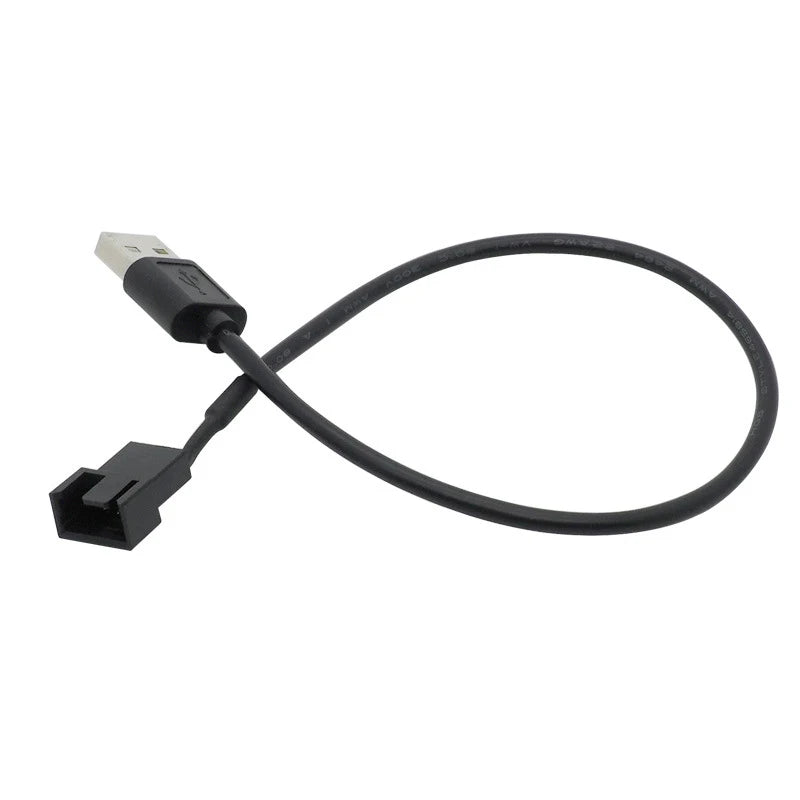 Alimentation USB 5V vers 3 broches 4 broches, câble adaptateur d'alimentation pour ventilateur d'ordinateur portable, câble adaptateur de ventilateur de châssis CPU