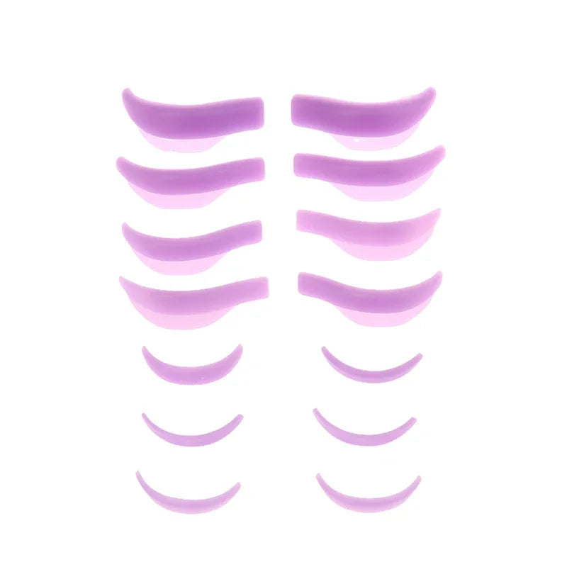 7 Pairs Silicone Eyelash Curler Eyelash Perm Pads Eyelash Lift Protective Pads Reusable Eyelash Lifting Tools