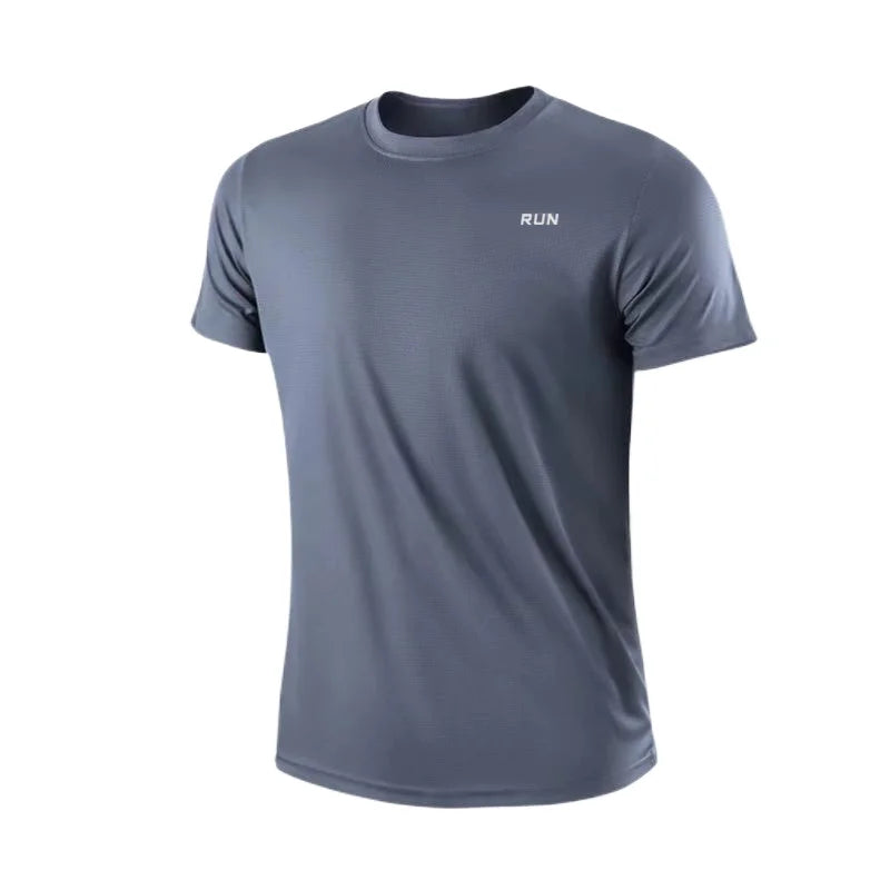 Men's Short Sleeve T-Shirt, Quick Dry, Moisture Wicking, Crew Neck, Workout Training, Sports Shirt, Gym, Running, Lightweight Y