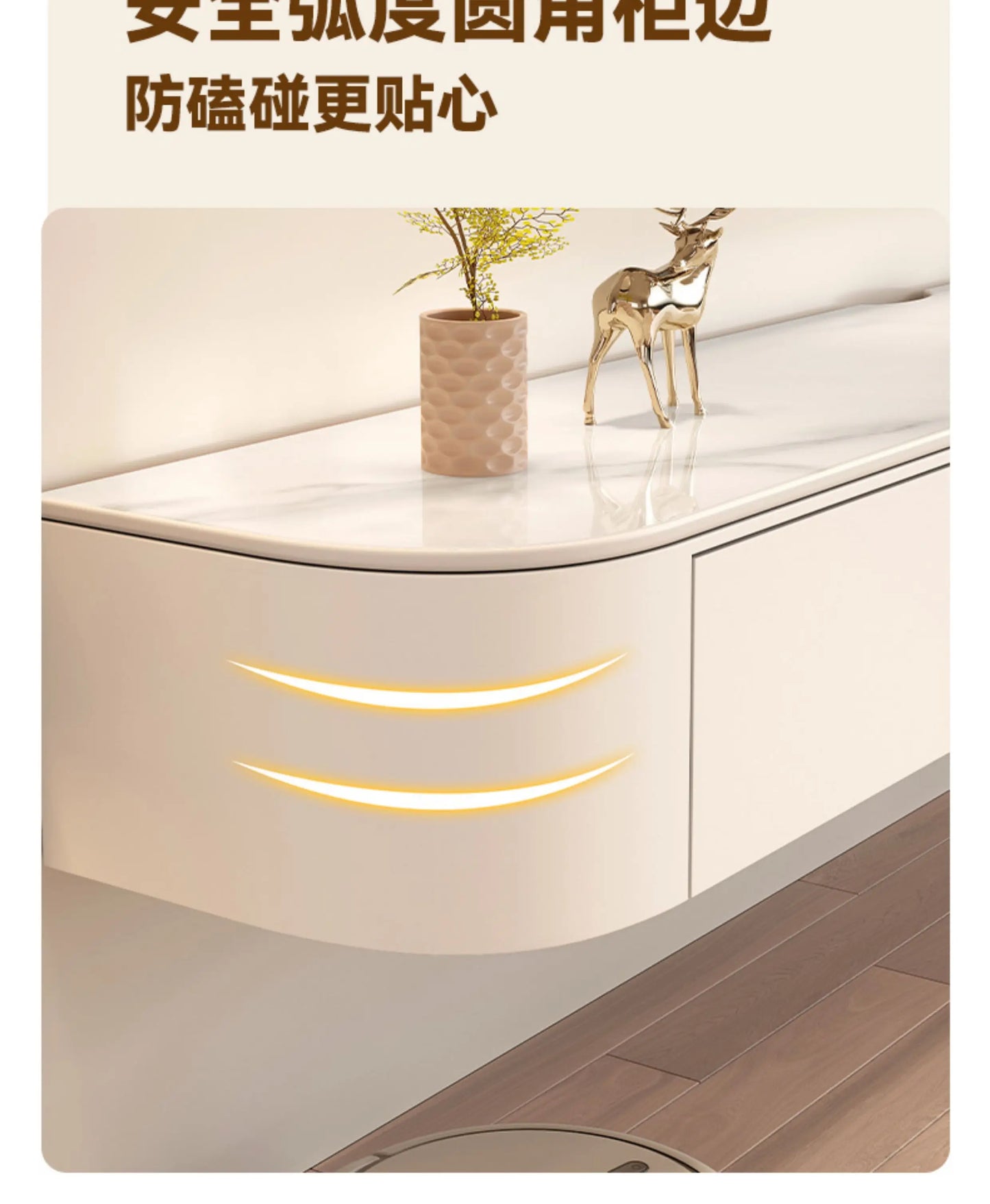 Mueble TV nórdico moderno Premium flotante mueble TV flotante nórdico con cajones Mueble de Salón Mueble de televisión Muebles de casa para salón