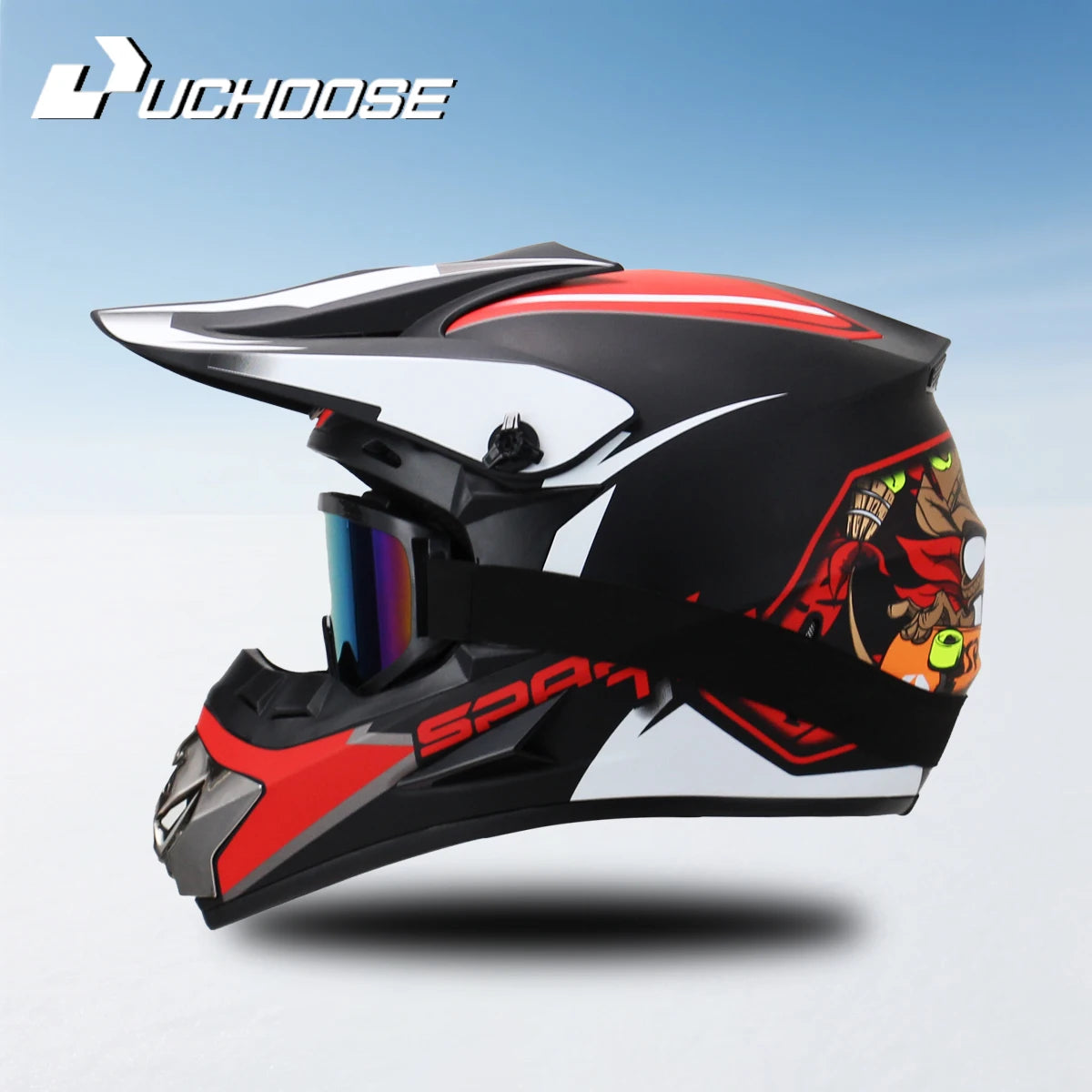 Casque Moto Tout-Terrain Cross DOT 2023 — Professionnel Course Motocross