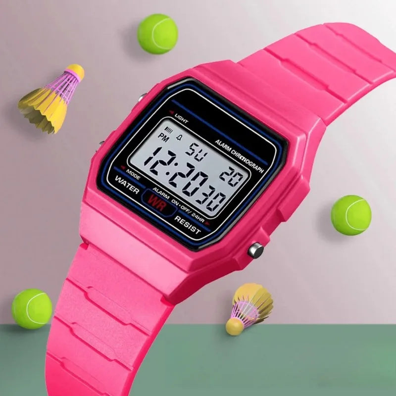 Montre Militaire Analogique Numérique LED — Étanche Alarme Enfants Femmes