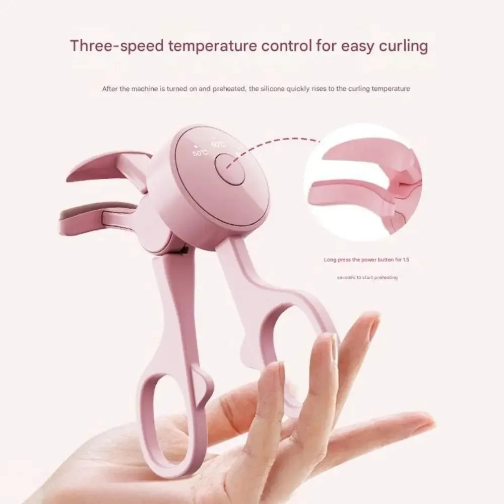 Recourbe-Cils Chauffant Sans Cadre Rechargeable — Contrôle Température Longue Durée