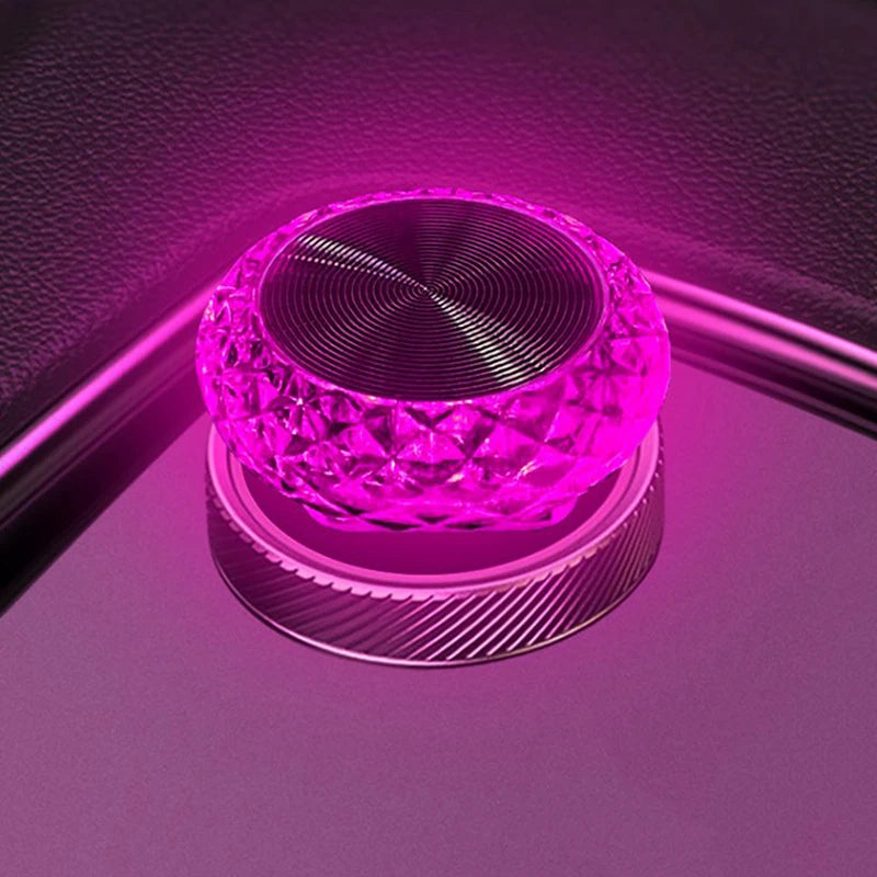 Mini luz ambiental LED USB portátil para coche, luces ambientales decorativas para interior de automóvil, luz ambiental, luz de ordenador, Plug Play