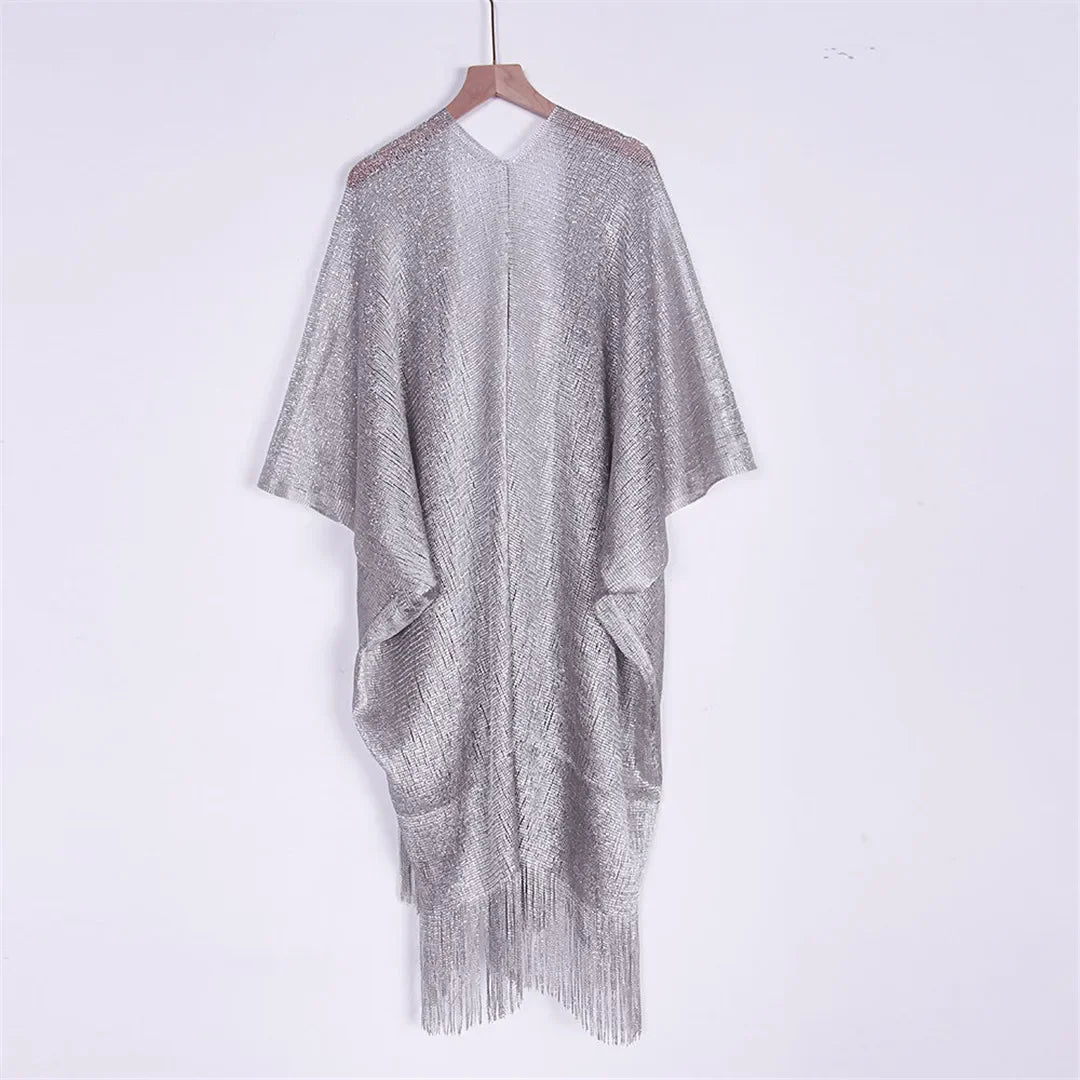 Solide Bikini couvrir gland robe de Plage tuniques maillot de bain maillot de bain femmes brillant couverture Ups pour maillots de bain femmes paréo Plage