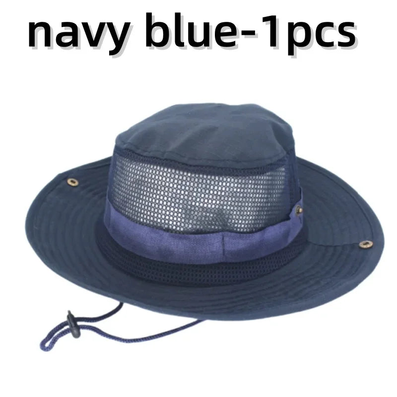 Sombrero para el sol para hombres y mujeres, gorra de camuflaje, para deportes al aire libre, tipo cubo, pesca, senderismo, caza, 60CM