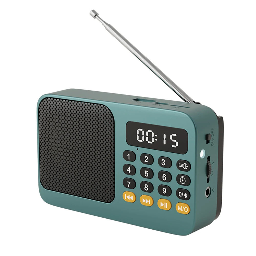 Radio FM Portable Bluetooth 5.0, petite boîte de son rechargeable d'urgence, Mini haut-parleur Vintage, lecteur Mp3, Support carte TF, lecteur USB