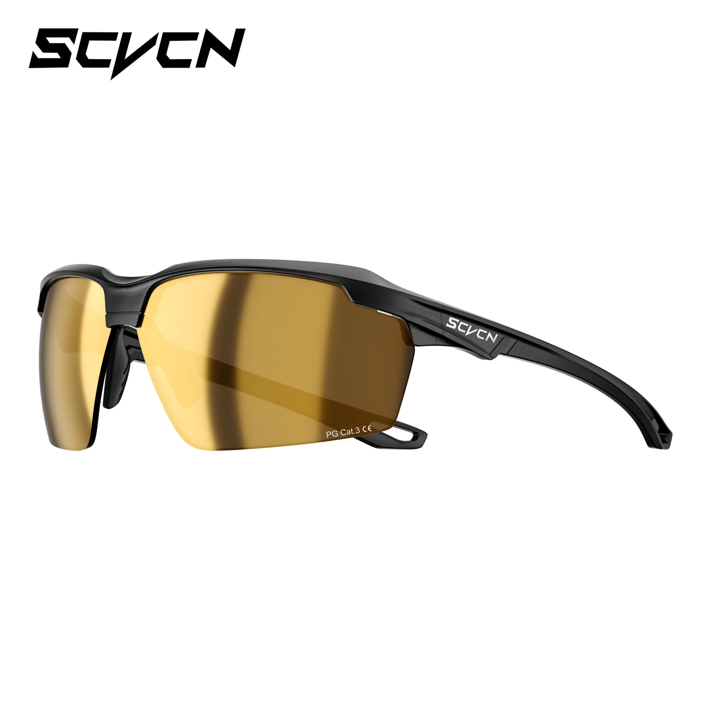 Lunettes de randonnée polarisées SCVCN, lunettes de cyclisme UV400, lunettes de vélo, lunettes de sport de plein air, équipement de course à pied et de camping