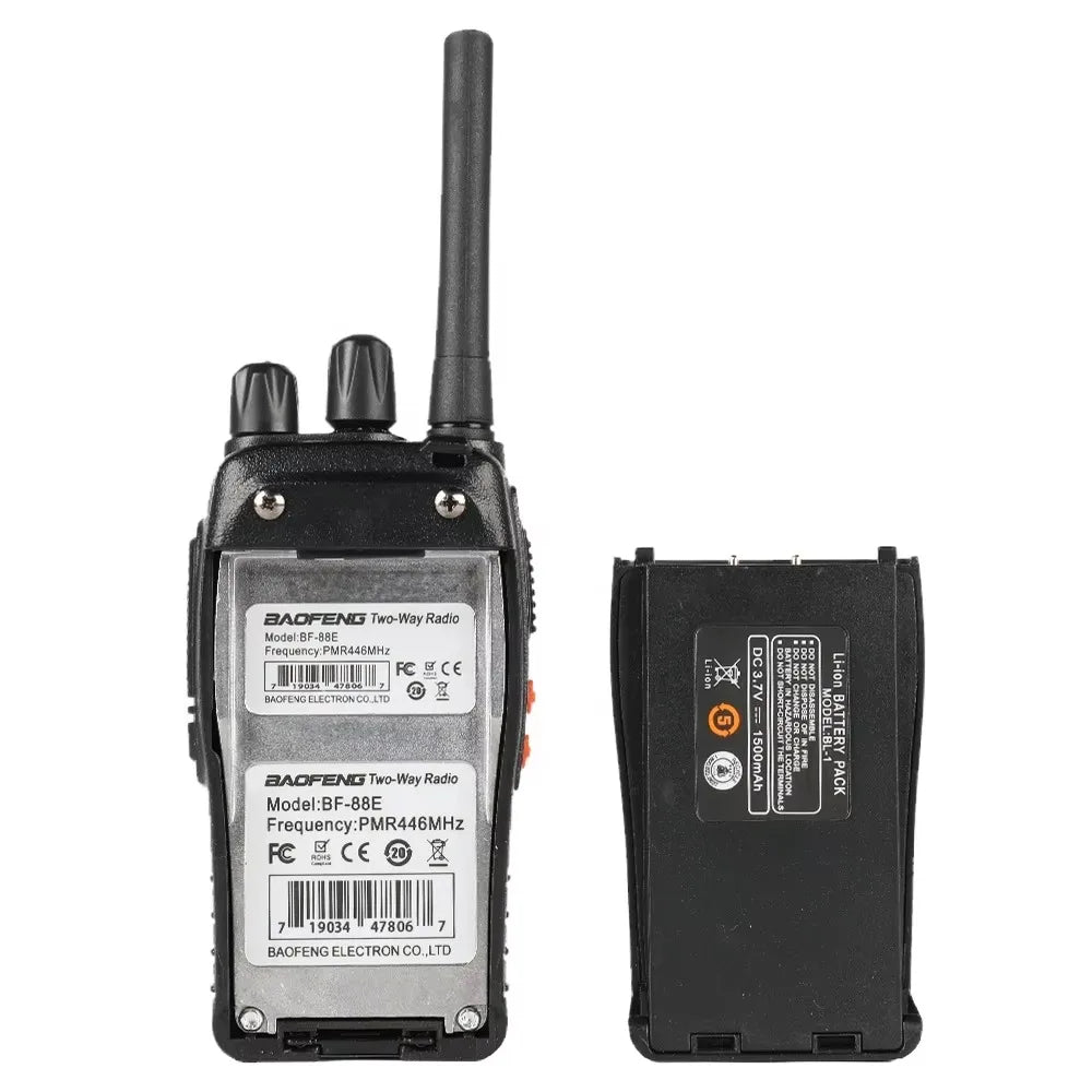 Fabricant 4 pièces Baofeng BF 88E 5W talkie-walkie longue portée 10KM communication ultra-longue veille voyage sur route conduite autonome