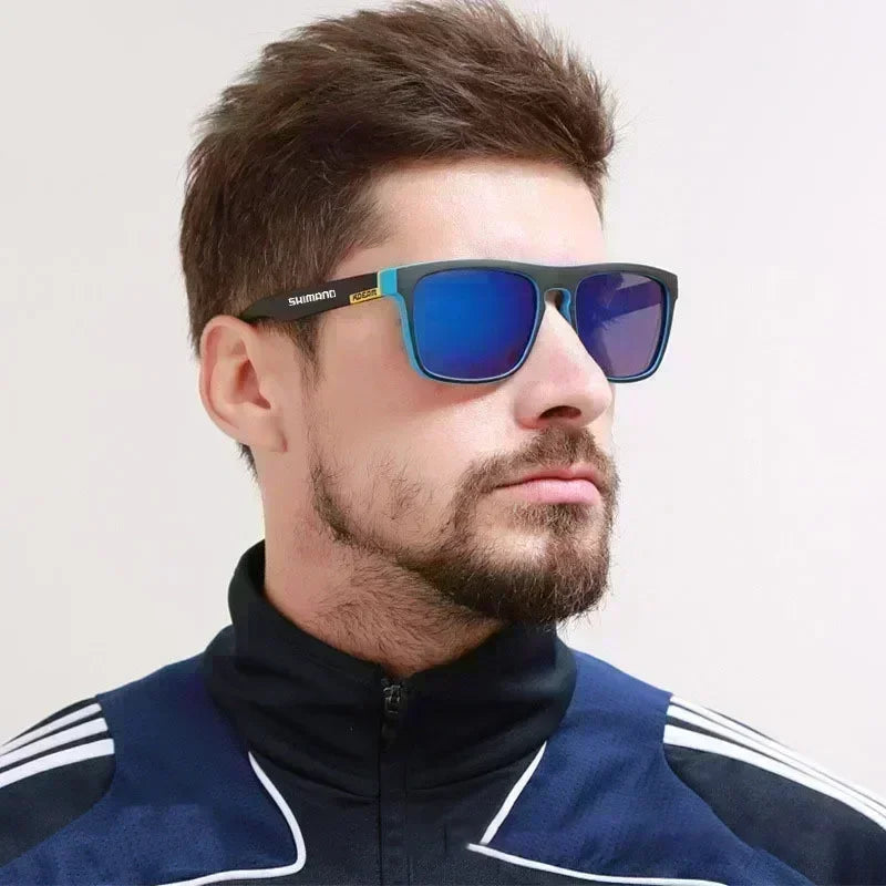 Lunettes de soleil polarisées Shimano, protection UV400 pour hommes et femmes, pour la chasse, la pêche, la conduite, le vélo, avec boîte en option