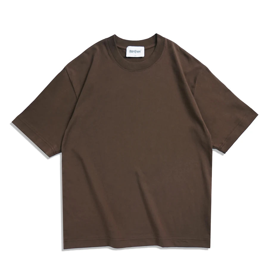 WAVLATII Oversized Summer T-Shirts for Women Men Brown Casual Female Korean Streetwear Unisex Basic Solid Young Cool Tops
