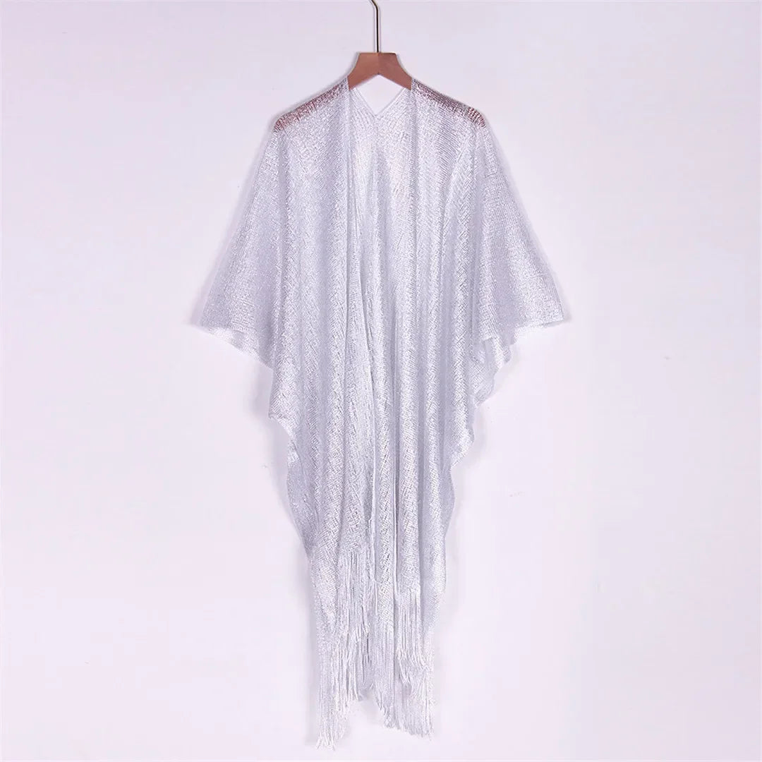 Solide Bikini couvrir gland robe de Plage tuniques maillot de bain maillot de bain femmes brillant couverture Ups pour maillots de bain femmes paréo Plage