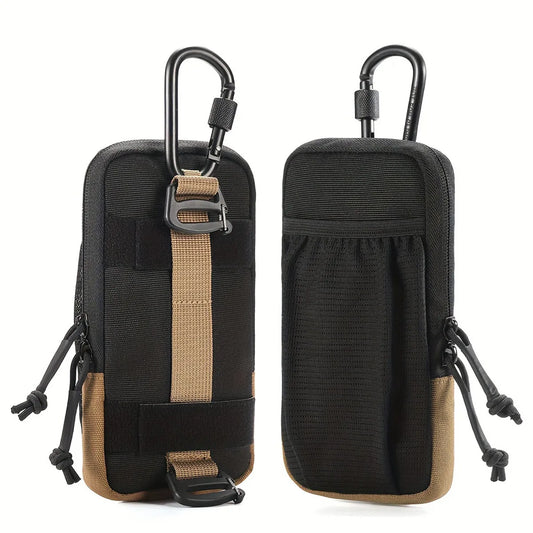 Sac de taille de sport multifonctionnel noir pour alpinisme et randonnée en plein air, sac pour téléphone portable, sac d'alpinisme en plein air, 1 pièce
