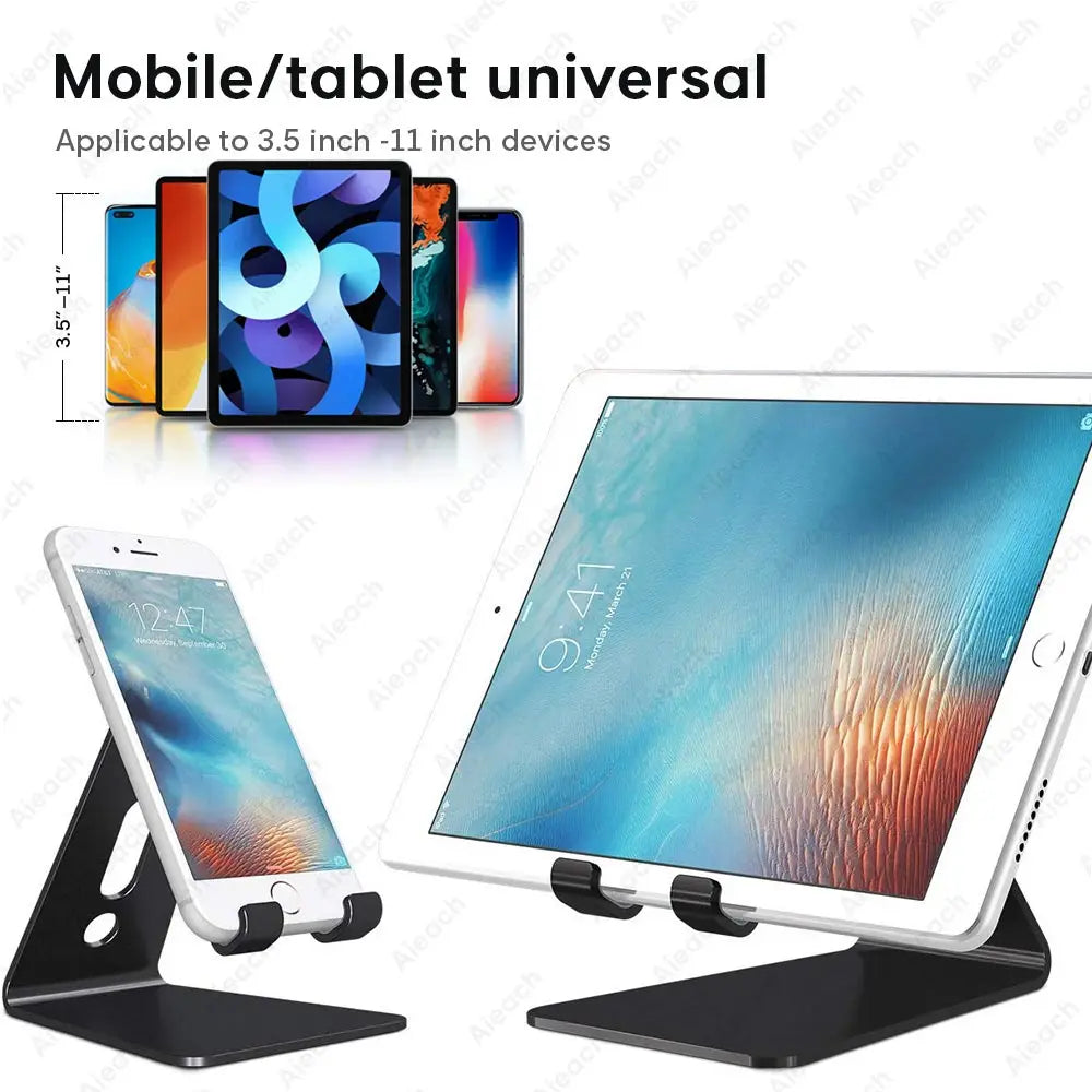 Support de tablette réglable en métal pour bureau — universel, 7 à 11 pouces, Android, iOS
