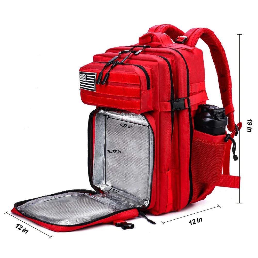 45L repas préparation gestion sac à dos gymnastique tactique étanche isolé déjeuner refroidisseur sac randonnée Camping voyage sac à dos