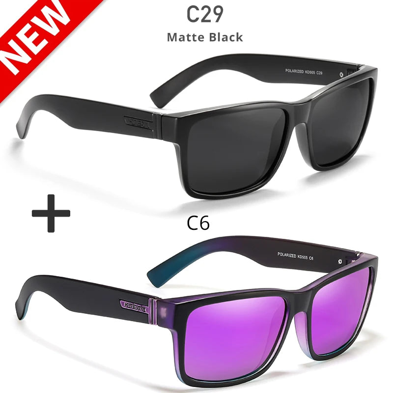 Lunettes de soleil sport polarisées — couleurs choquantes, conduite extérieur, photochromiques, avec boîte