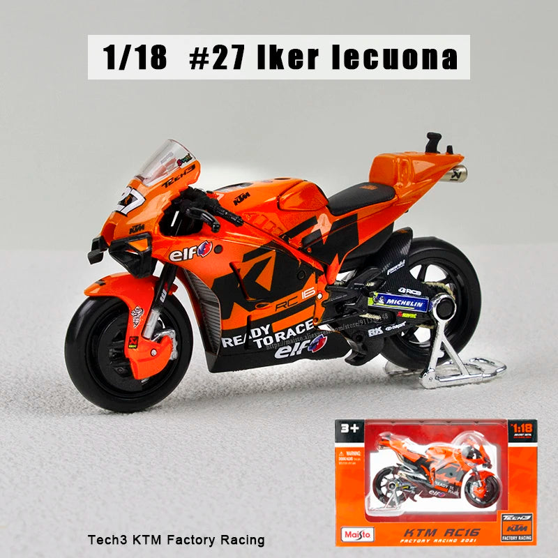 Maisto 1:18 2024 Equipo Ducati Lenovo # 1 Bagnaia Piloto Campeón Moto GP Carrera Aleación Fundida Modelo de Motocicleta Colección Regalo Juguete