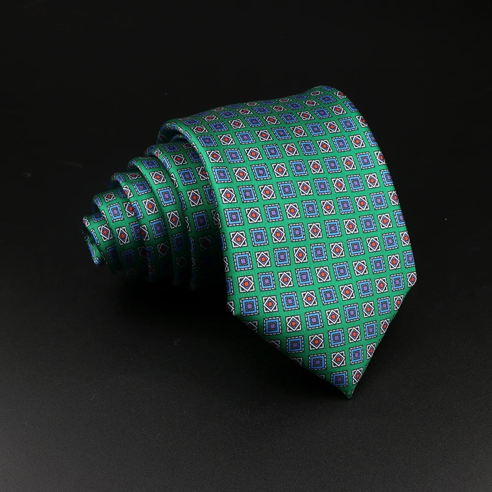 51 Estilos hombres corbatas de seda Jacquard a rayas a cuadros corbata floral accesorios uso diario camisa traje corbata regalo de fiesta de boda