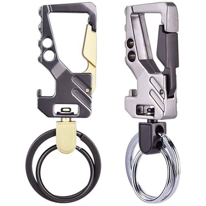 1 pièces porte-clés robuste ouvre-bouteille mousqueton porte-clés de voiture en métal pour hommes et femmes porte-clés d'ouverture de bière porte-clés