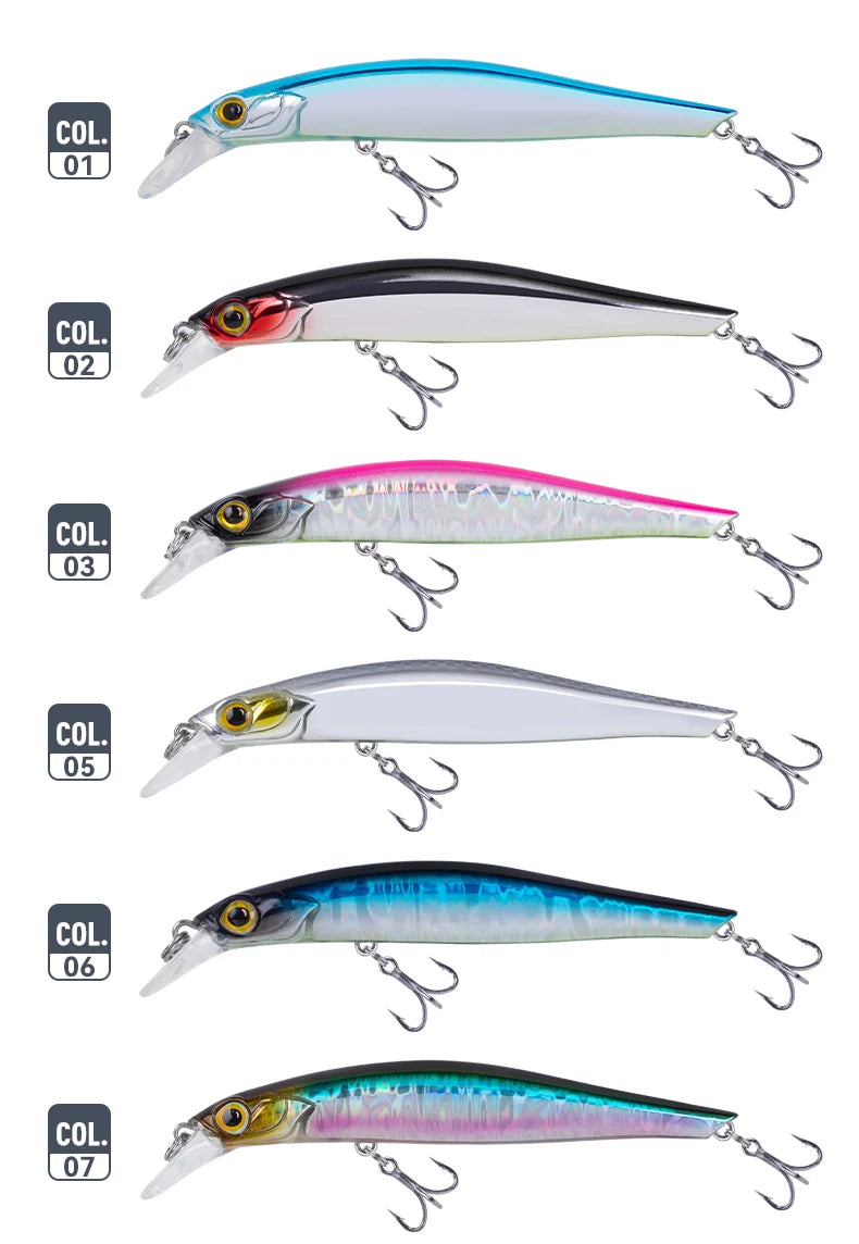 Kingdom Kingart coulant méné leurres de pêche 6g 9g 14g 18.6g Jerkbaits   Wobblers d'action réaliste, appâts durs silencieux, bar de mer