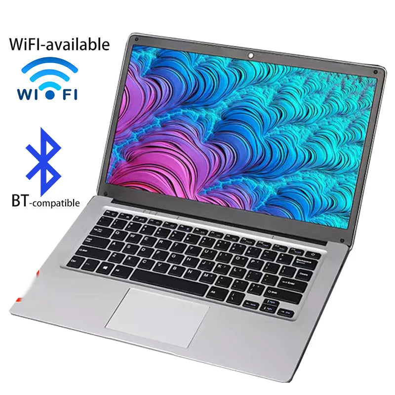 GMOLO portátil de 14 pulgadas Windows 10, 6 GB de RAM, 64 GB + 128 GB/256 GB SSD, USB 3.0, WiFi, Bluetooth, cámara delgada, Ultrabook barato, Netbook