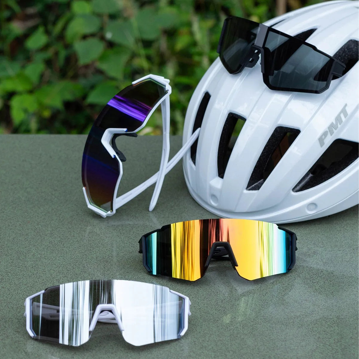 Gafas de sol deportivas para hombres y mujeres, protección UV, personalizadas, para conducir al aire libre, montura cuadrada, UV400, nueva moda
