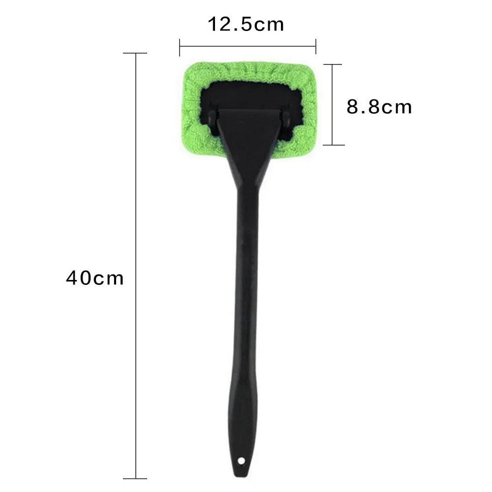 New Car Window Cleaning Brush Kit, Windshield Cleaning Tool, Interior Wiper with Long Handle, Car Accessories