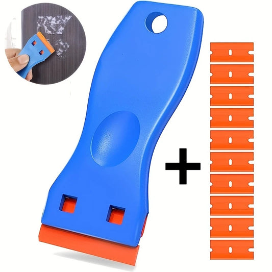 Disolvente de pegatinas para coche, 1 juego, plástico multiusos, pintura pequeña, herramienta de aplicación de película automotriz, raspador de limpieza de cristales para el hogar