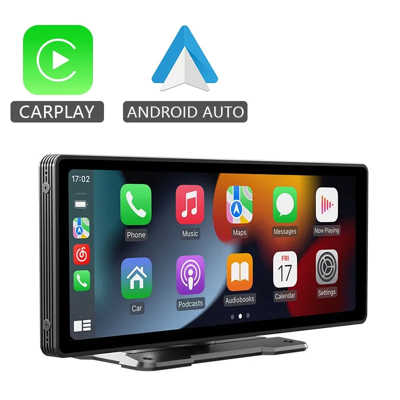10.26 "coche espejo Radio multimedia reproductor de vídeo universal inalámbrico Carplay Android Auto pantalla con Bluetooth AUX USB